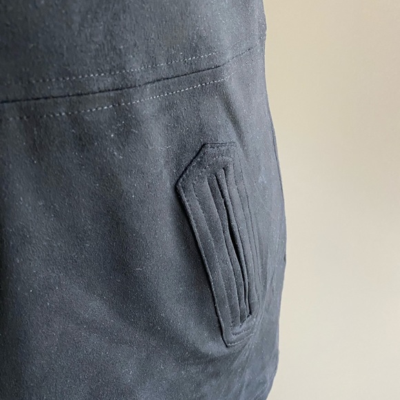 Forever 21 Black Suede Dress NWOT - Picture 4 of 6